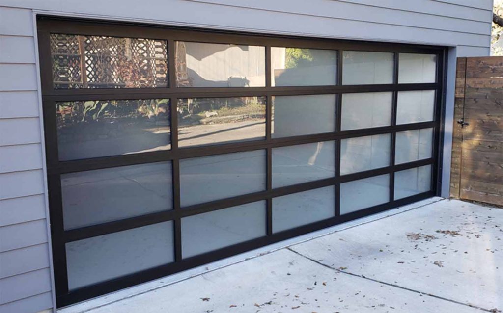 glass garage door panels